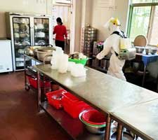 饭店食堂餐厅防疫杀菌消毒_法拉第紫外线杀菌消毒